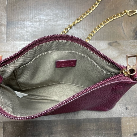 Lodis Burgundy Leather Multi Way Shoulder Bag - Picture 5 of 14